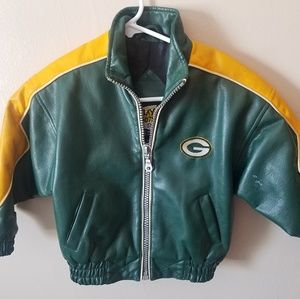Toddler 3T Greenbay Packers Authentic leather coat